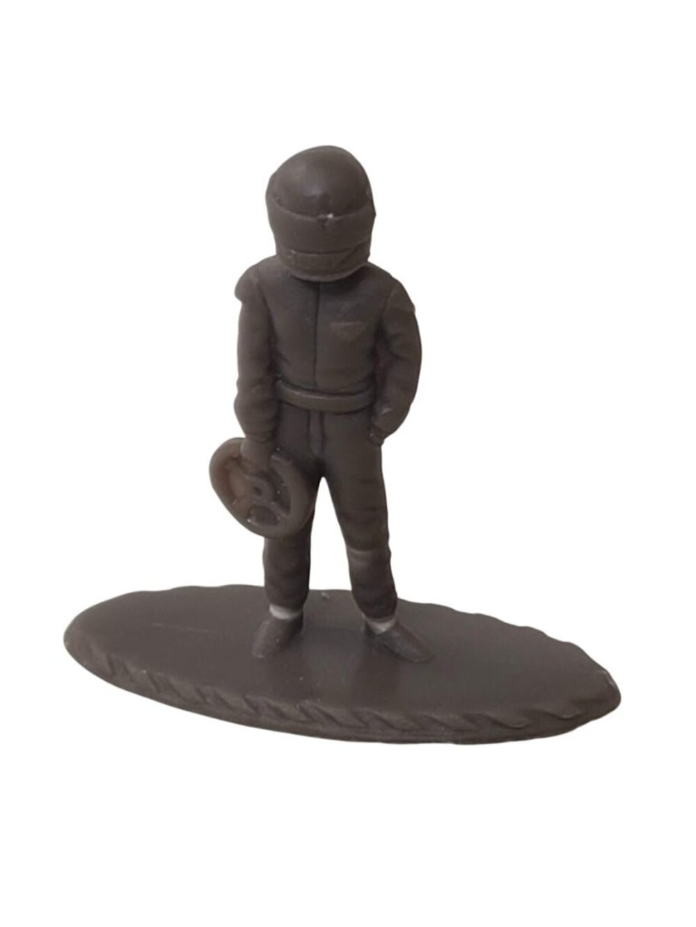 Race Car Driver Figure 1.5" Plastic Toy Racing Diorama Miniature Base